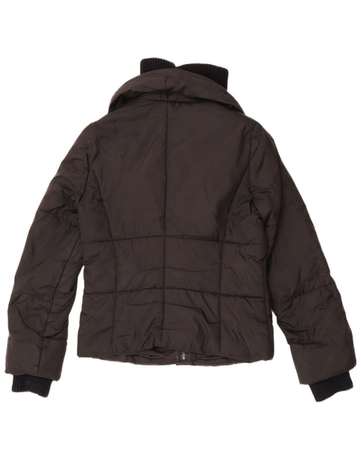 Jaqueta acolchoada feminina Zara EU 38 poliéster preto pequeno