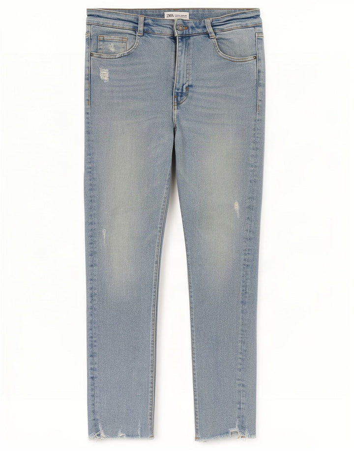 Calça jeans skinny feminina Zara EU 40 médio W30 L27 azul