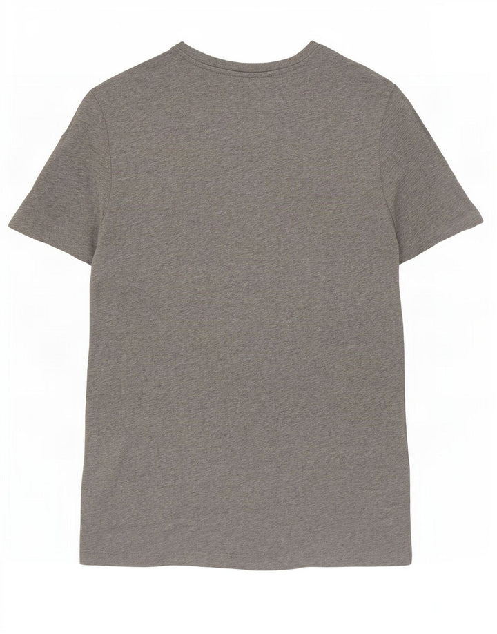Camiseta gráfica masculina Levi's Top pequeno algodão manchado cinza