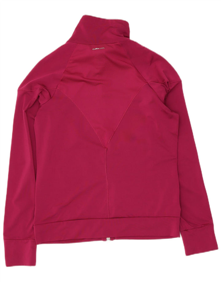 Adidas Womens Climacool Tracksuit Top Jacket UK 12 Médio Rosa Poliéster