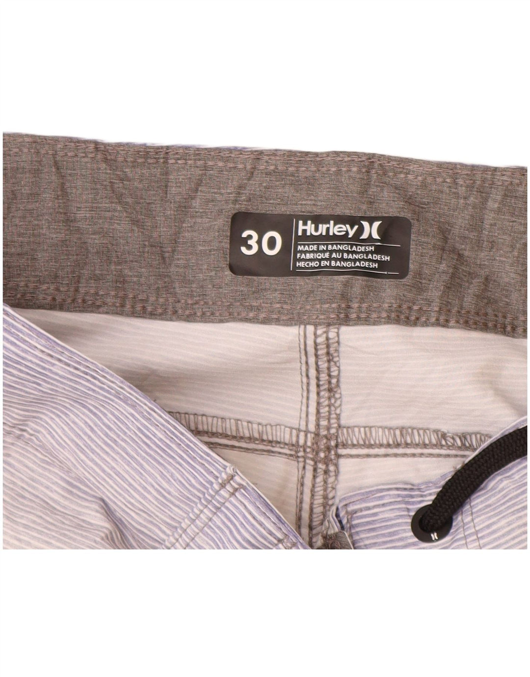 Shorts de natação masculino Hurley Graphic cinza médio poliéster