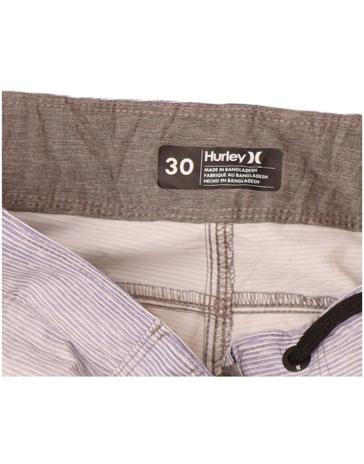 Shorts de natação masculino Hurley Graphic cinza médio poliéster