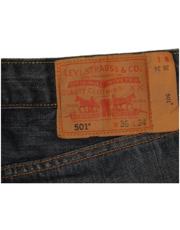 Jeans Levis 501 Straight Masculino W36 L27 Azul