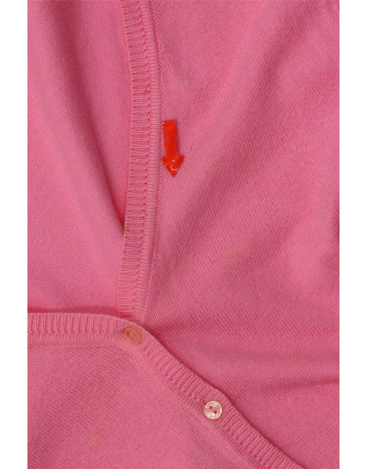 Suéter cardigã feminino Zara Reino Unido 10 pequeno rosa