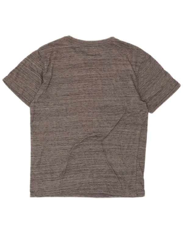 Camiseta feminina Hurley Petit Graphic UK 10 poliéster manchado cinza pequeno