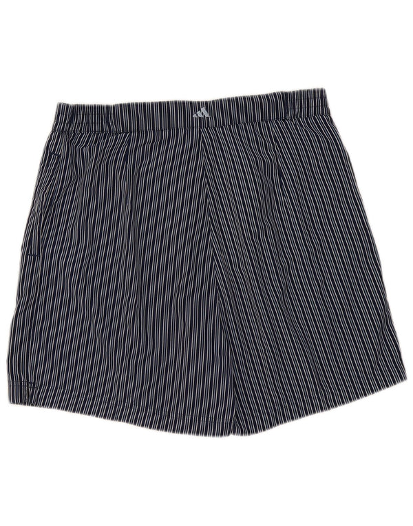 Shorts Chino Feminino ADIDAS UK 16 Grande W32 Azul Marinho Listrado Poliéster