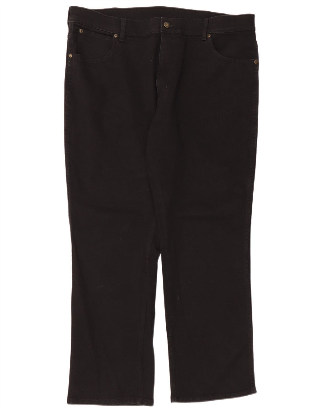 Wrangler feminino regular fit jeans reto W40 L30 algodão preto