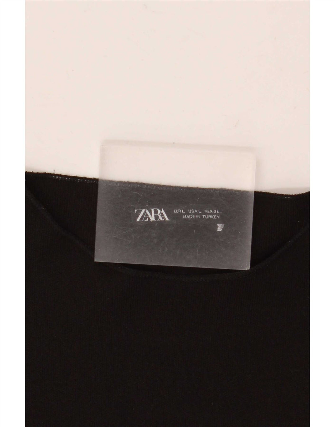 Vestido bainha feminino Zara Reino Unido 14 grande preto
