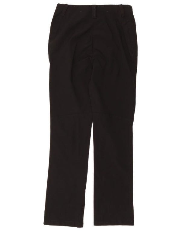 Calça feminina casual reta Rohan UK 10 pequena W32 L30 poliamida preta