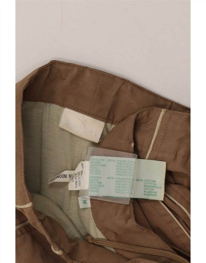 Calça casual reta masculina Diadora médio W32 L31 poliéster bege