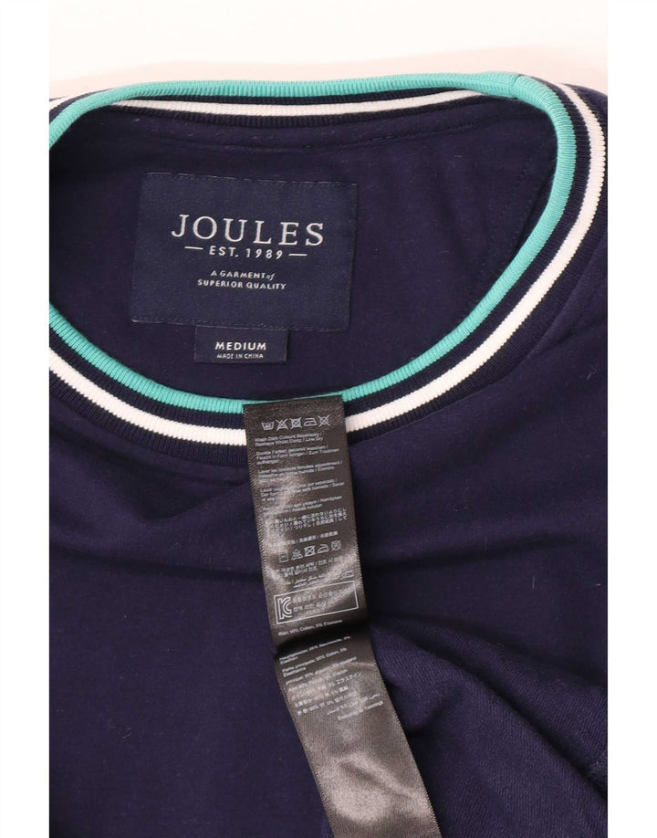 Joules moletom masculino jumper médio azul marinho listrado algodão