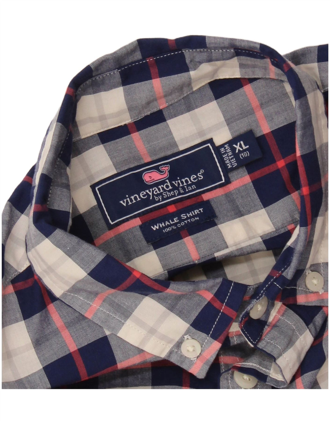 Camisa VINEYARD VINES Menino 15-16 Anos XL Azul Marinho Xadrez Algodão