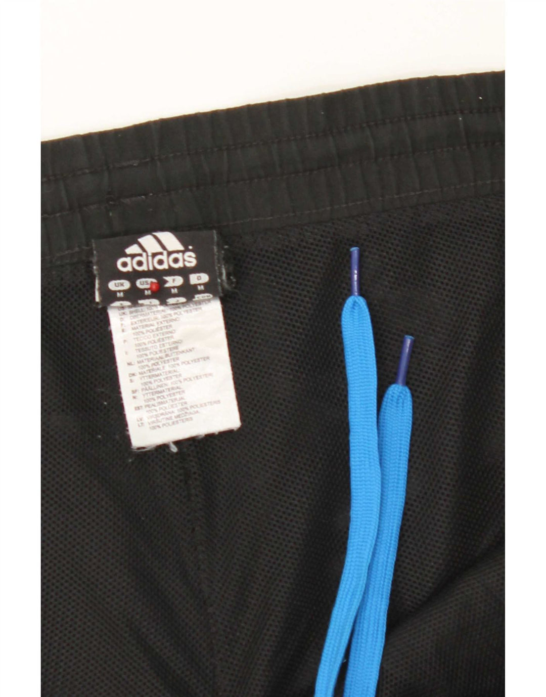 Shorts esportivos masculinos Adidas médio preto poliéster