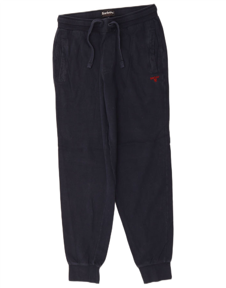 Barbour Calça de treino masculina Joggers médio algodão azul marinho