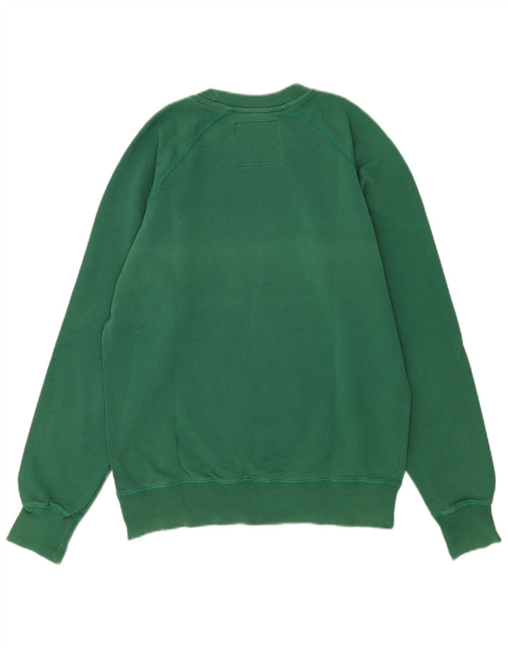 Suéter gráfico masculino Caterpillar grande algodão verde
