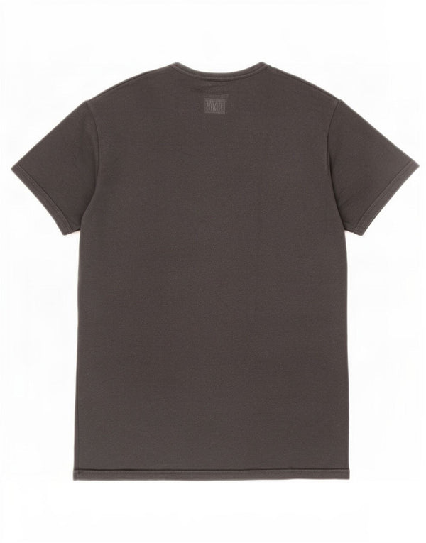 Camiseta gráfica masculina Emporio Armani Top XL algodão cinza
