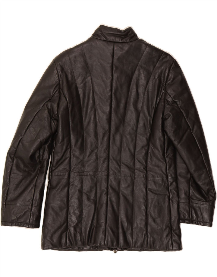 BRUNO MAGLI Womens Leather Jacket IT 44 Medium Brown Leather Classic Vintage Bruno Magli and Second-Hand Bruno Magli from Messina Hembry 