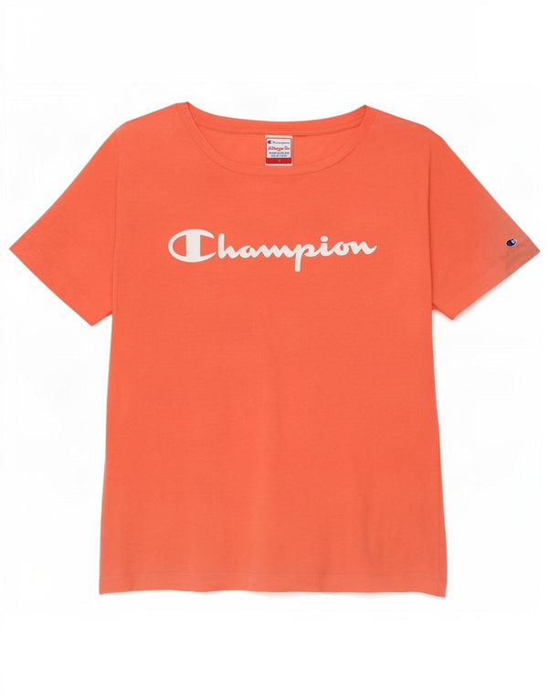Camiseta feminina Champion Heritage Fit com estampa gráfica UK 8 pequena rosa