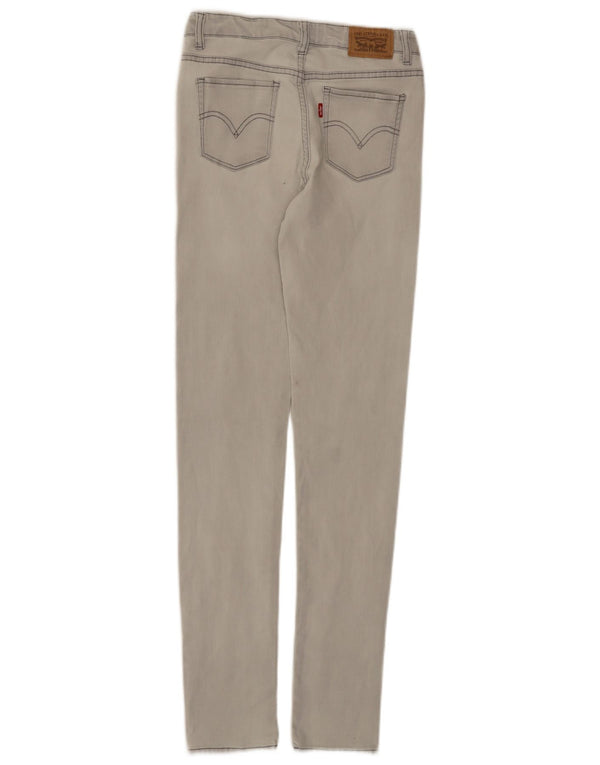 Jeans Levi's Girls 720 cintura alta super skinny 13-14 anos W24 L30 cinza