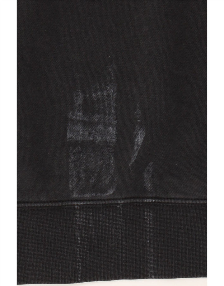 Nike masculino gráfico moletom com capuz médio algodão preto