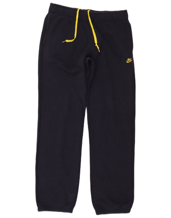 Calça de treino masculina Nike joggers grande algodão azul marinho