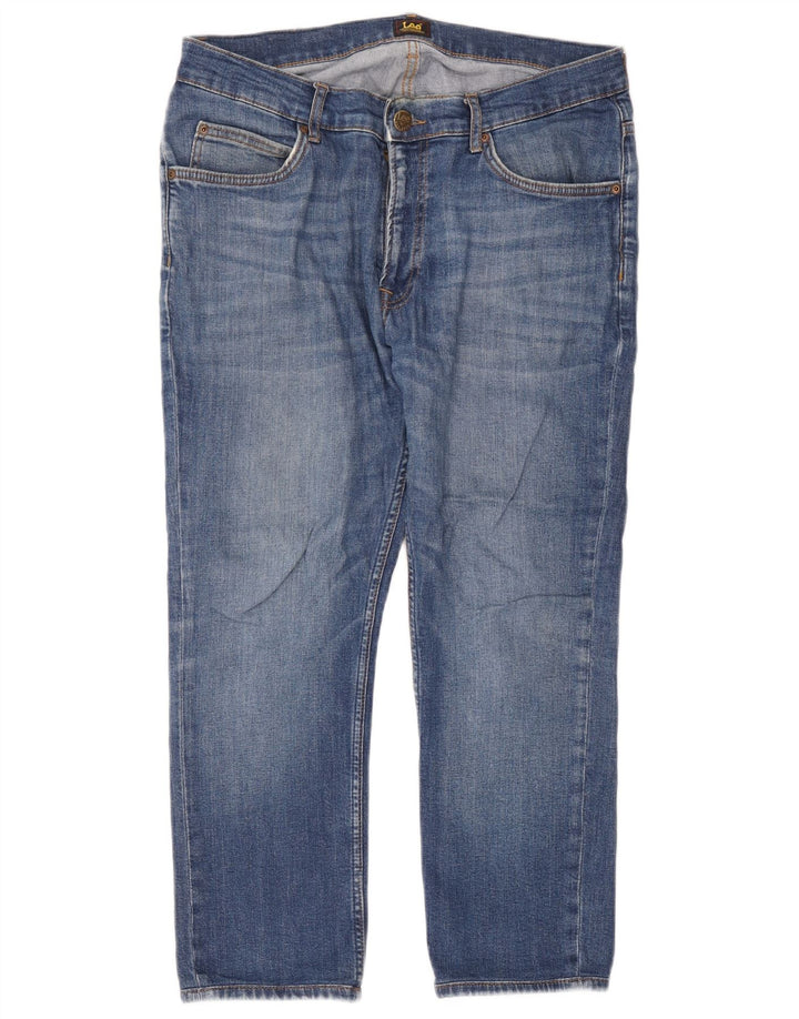 Lee Mens Rider Calça Jeans W33 L24 Azul Algodão