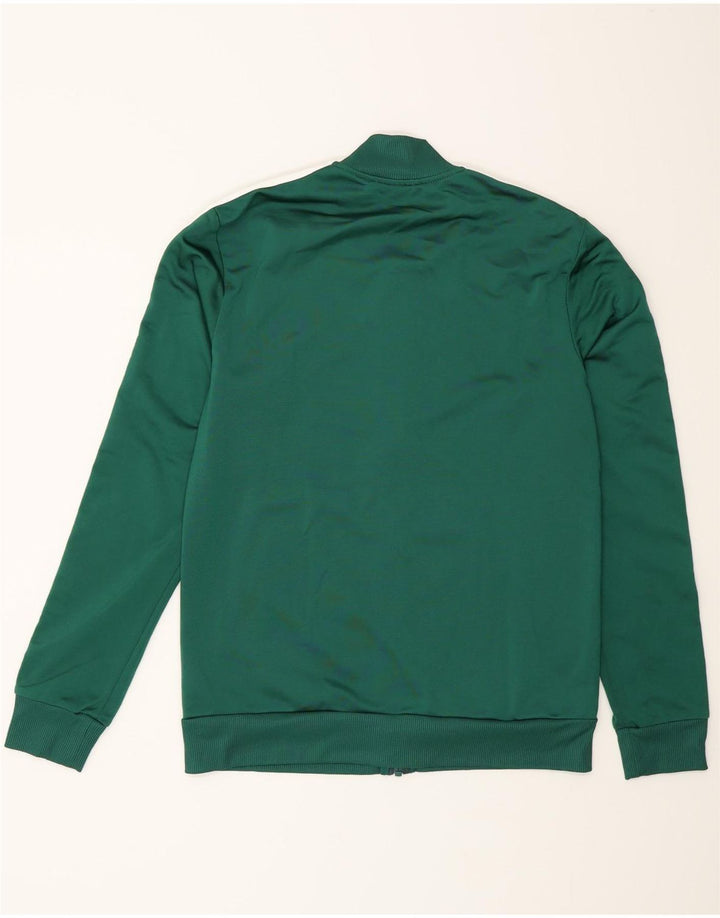 Adidas Womens Graphic Tracksuit Top Jacket UK 8/10 Pequeno Verde Poliéster