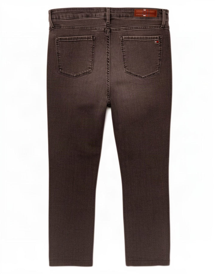 Tommy Hilfiger Calça Jeans Feminina Crop Slim W30 L25 Cinza