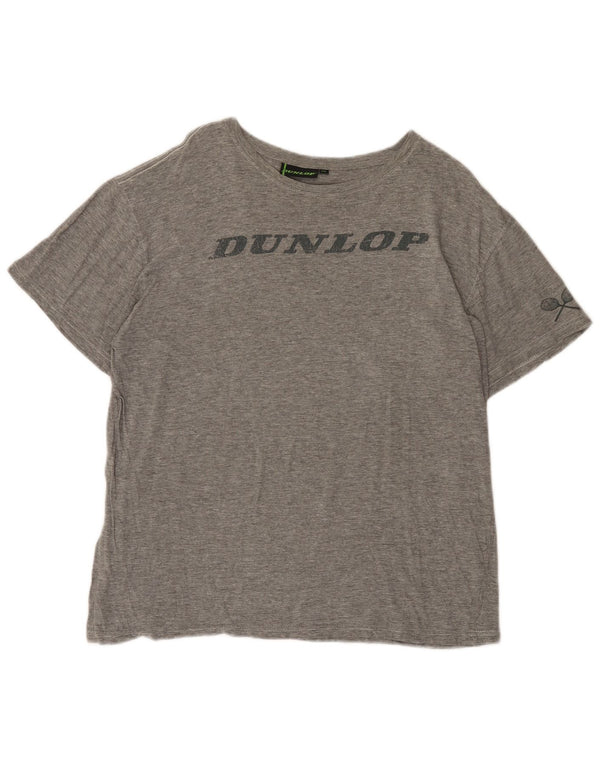 Camiseta feminina Dunlop com estampa gráfica UK 20 2XL cinza manchado