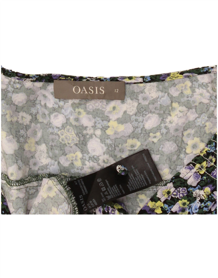 Blusa feminina Oasis UK 12 viscose floral multicolorida média