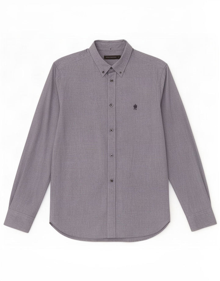 Camisa masculina French Connection pequena azul algodão