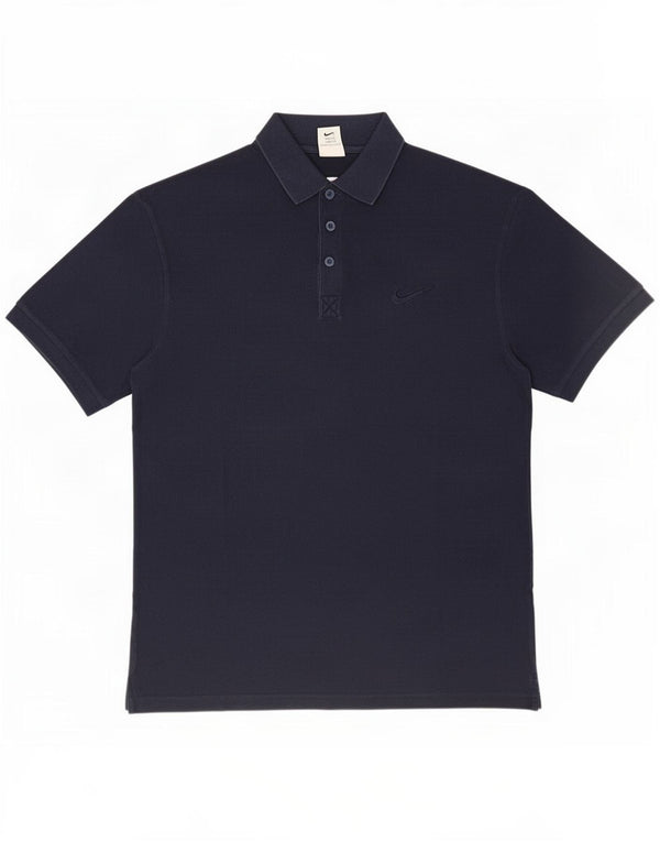 Camisa polo masculina Nike UK 39/41 médio azul marinho algodão