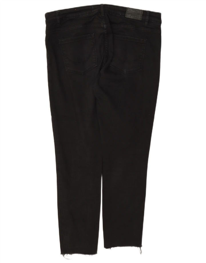 Superdry Feminino Alexia Jegging Jeans W31 L26 Algodão Preto