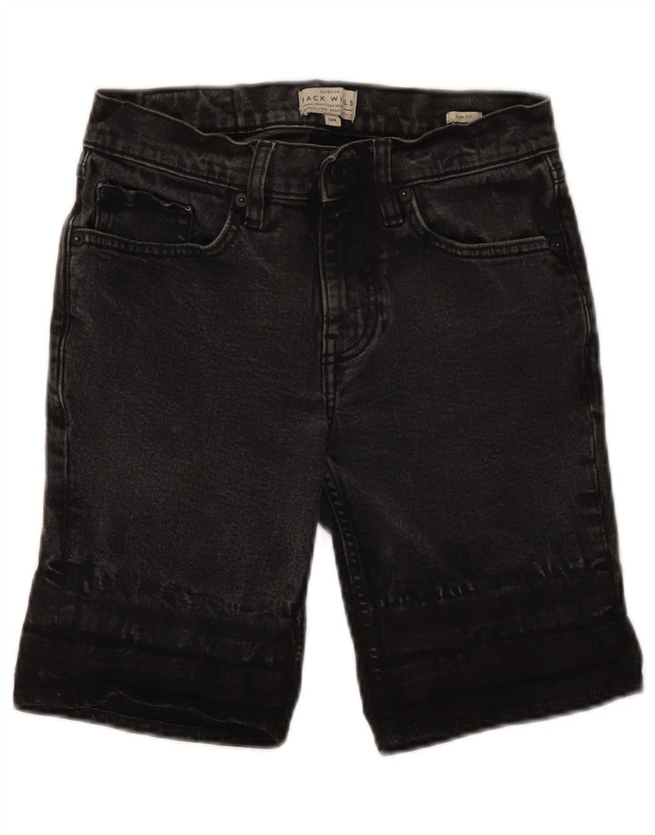 Shorts jeans feminino slim fit Jack Wills W28 médio preto