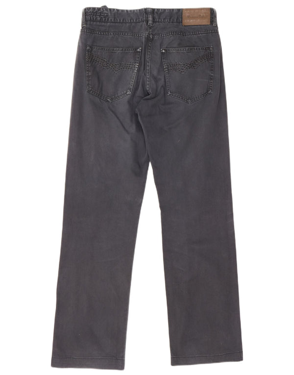 Jeans reto masculino Massimo Dutti EU 40 médio W31 L30 azul marinho algodão