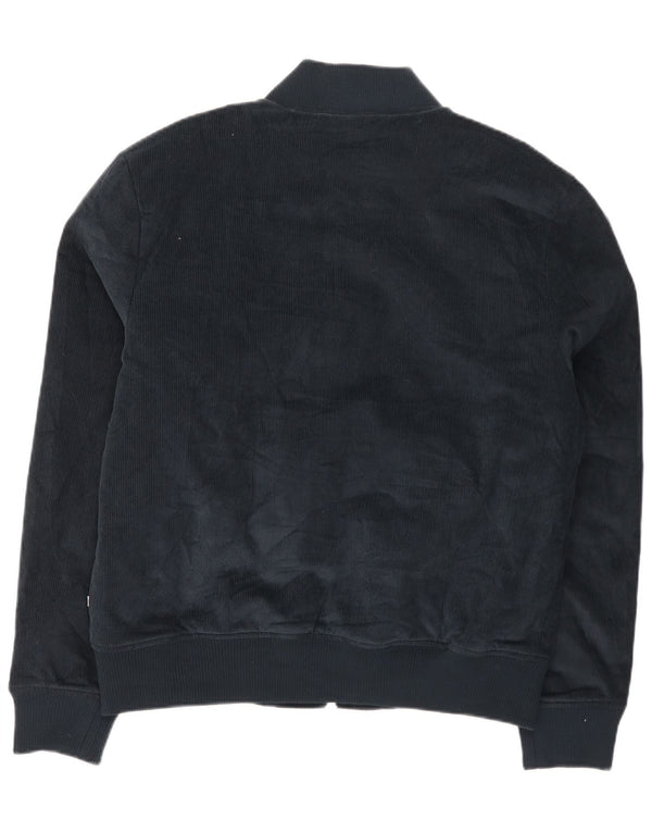 Jaqueta masculina de veludo Farah UK 40 grande algodão azul marinho