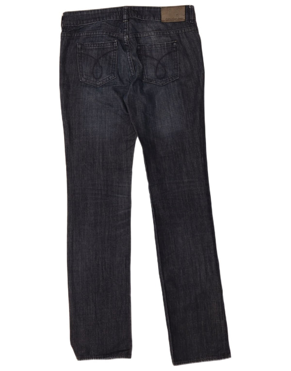 Calvin Klein Jeans Slim Feminino W28 L34 Azul Marinho Algodão