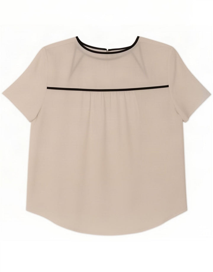 Blusa feminina Armani Exchange Top UK 14 Poliéster colorblock branco médio