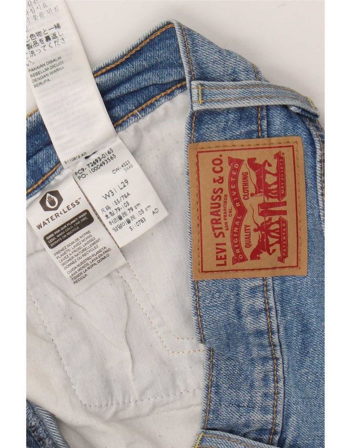 Jeans feminino Levi's Ribcage Straight W31 L29 Azul Algodão