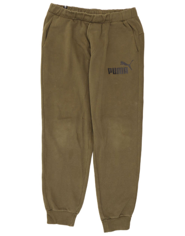 Calça esportiva masculina Puma Joggers grande algodão cáqui