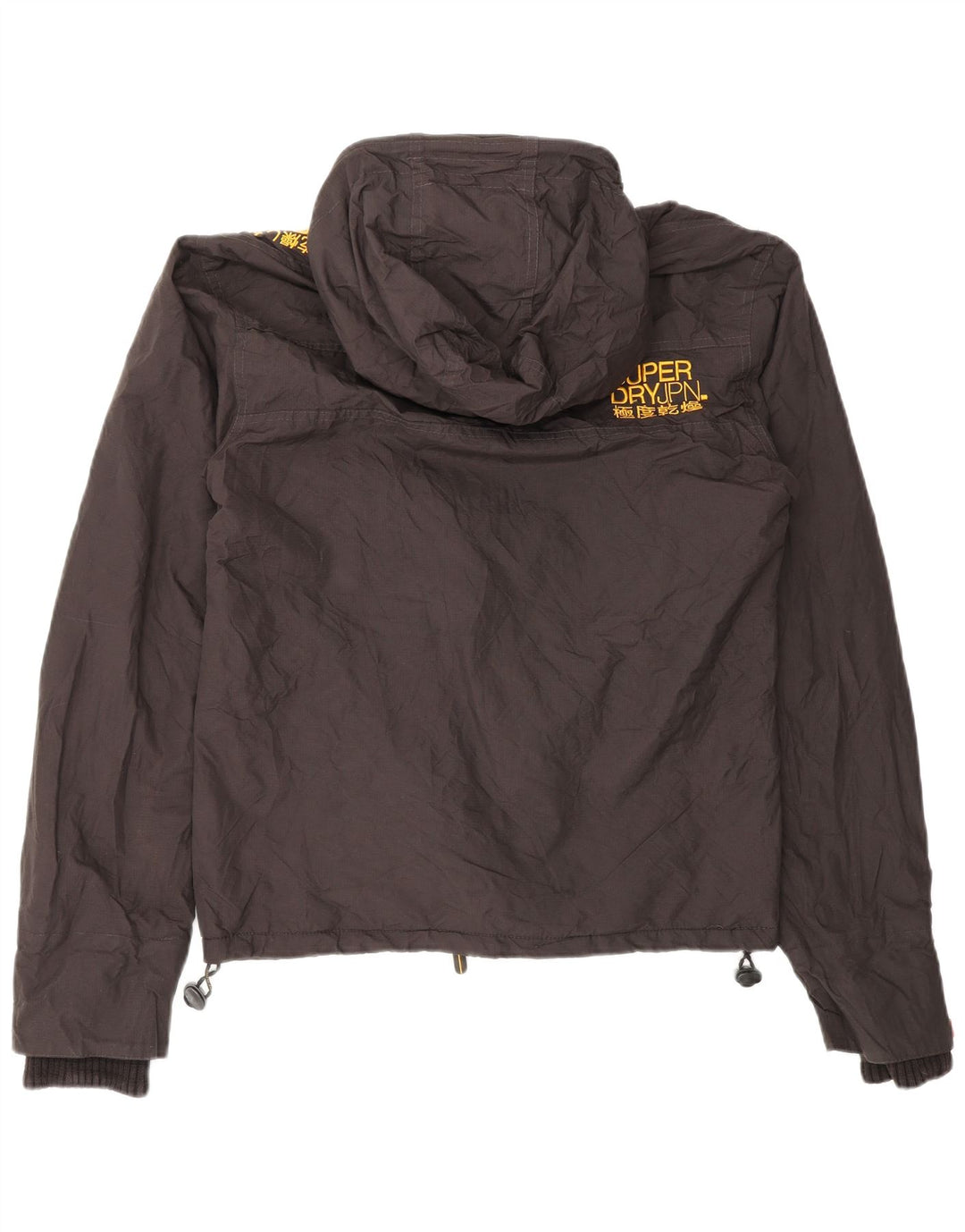 Jaqueta corta-vento masculina Superdry Windcheater Graphic UK 36 pequena preta
