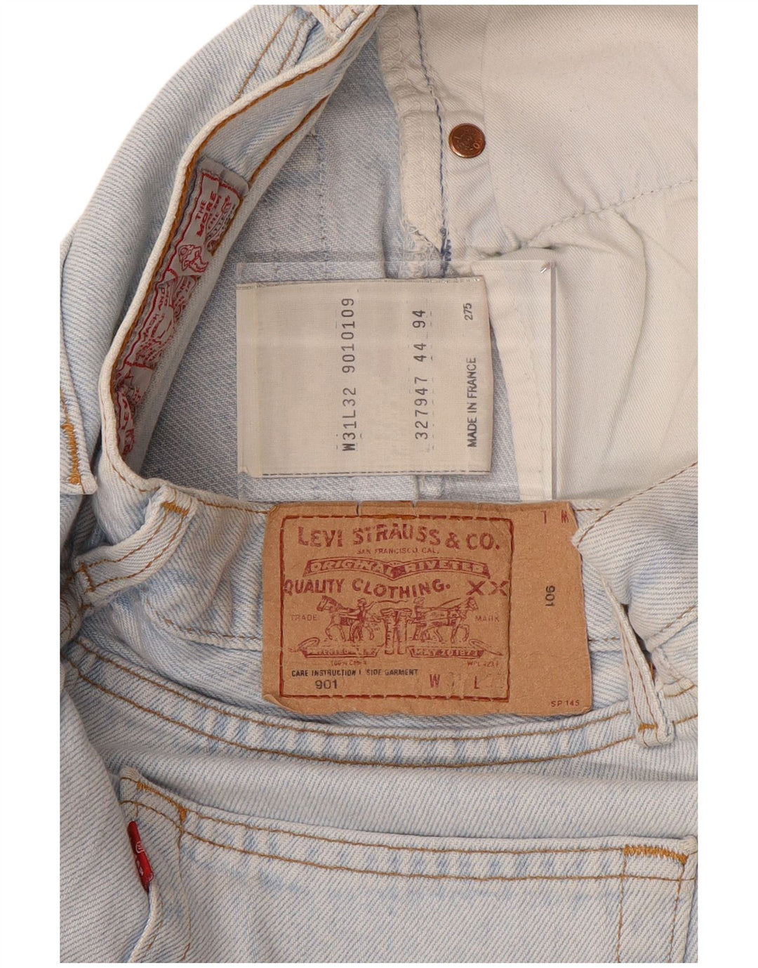Calça jeans masculina Levi's 901 Tapered W31 L32 azul algodão