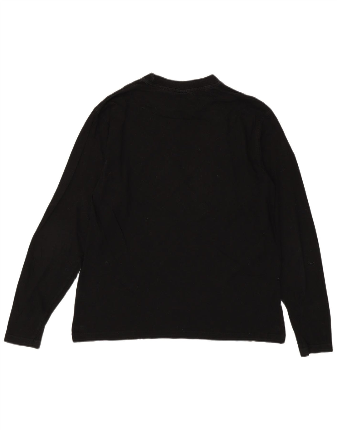 FILA Mens Graphic Top Manga Longa Médio Algodão Preto