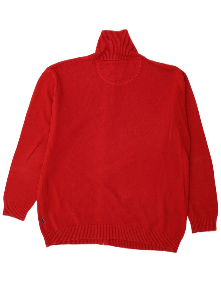 Suéter cardigã masculino Basefield 2XL algodão vermelho
