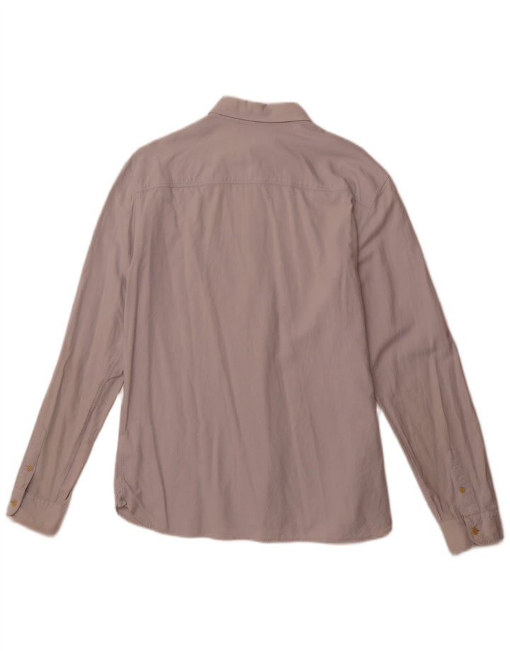 Camisa masculina All Saints de algodão branco médio