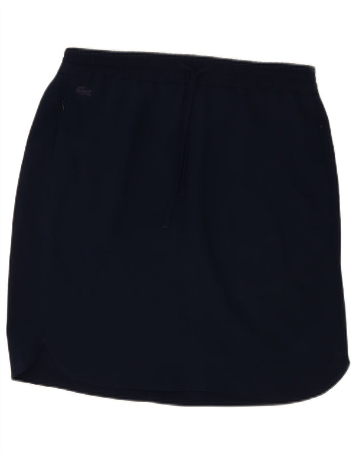 Mini saia feminina Lacoste EU 38 poliéster azul marinho médio