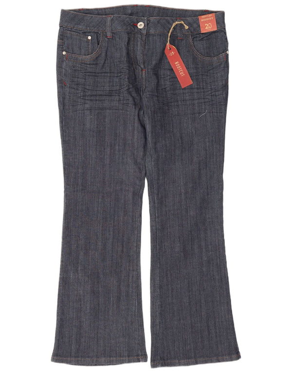 Dorothy Perkins Jeans Bootcut Feminino Reino Unido 20 2XL W40 L31 Azul Marinho Algodão