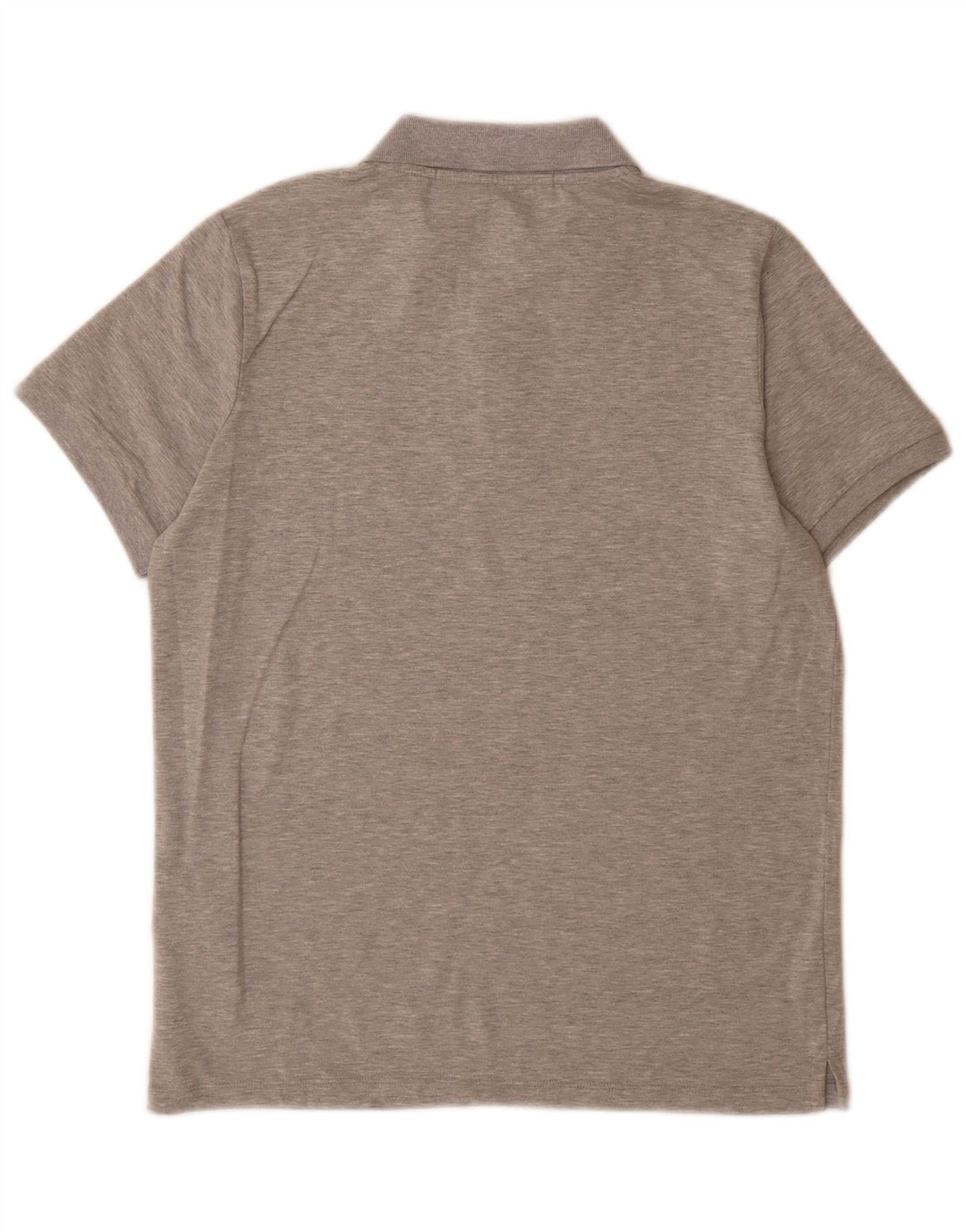 Camisa polo masculina Karl Lagerfeld estampada de algodão manchado cinza médio