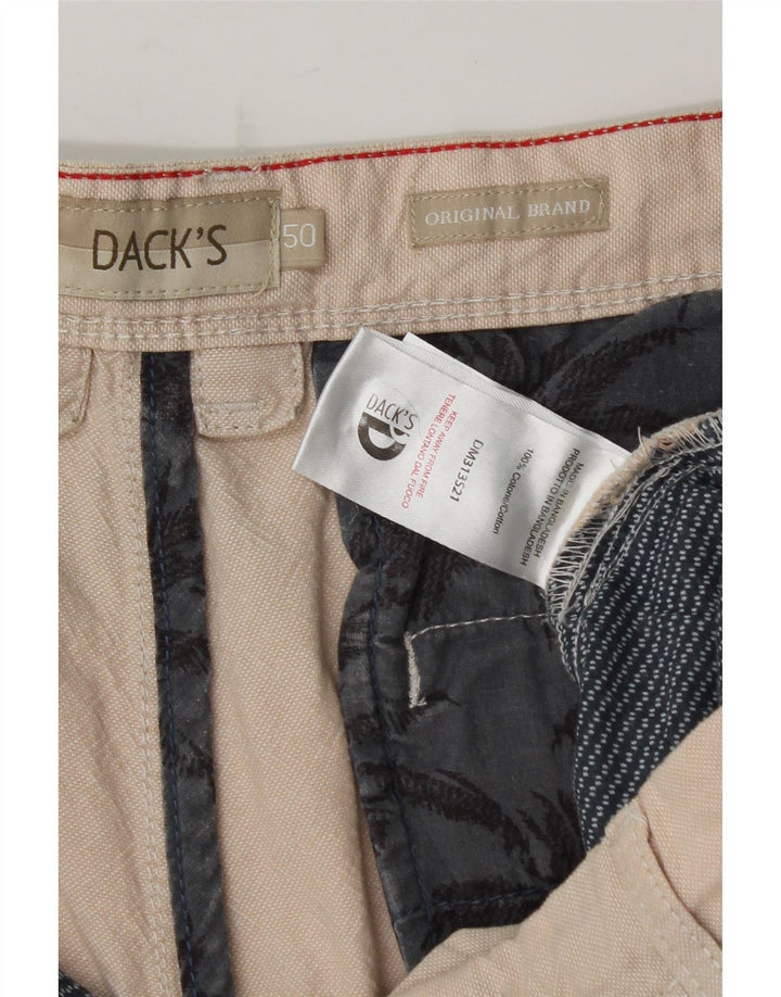 DACK'S Mens Regular Fit Chino Shorts IT 50 Large W35  Beige Cotton Vintage Dack's and Second-Hand Dack's from Messina Hembry 