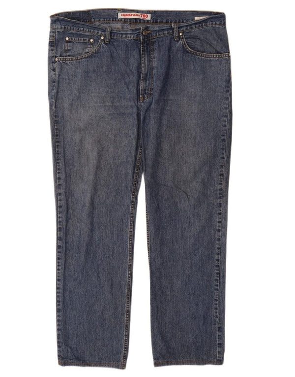 Carrera Mens Straight Jeans W42 L31 Azul Algodão